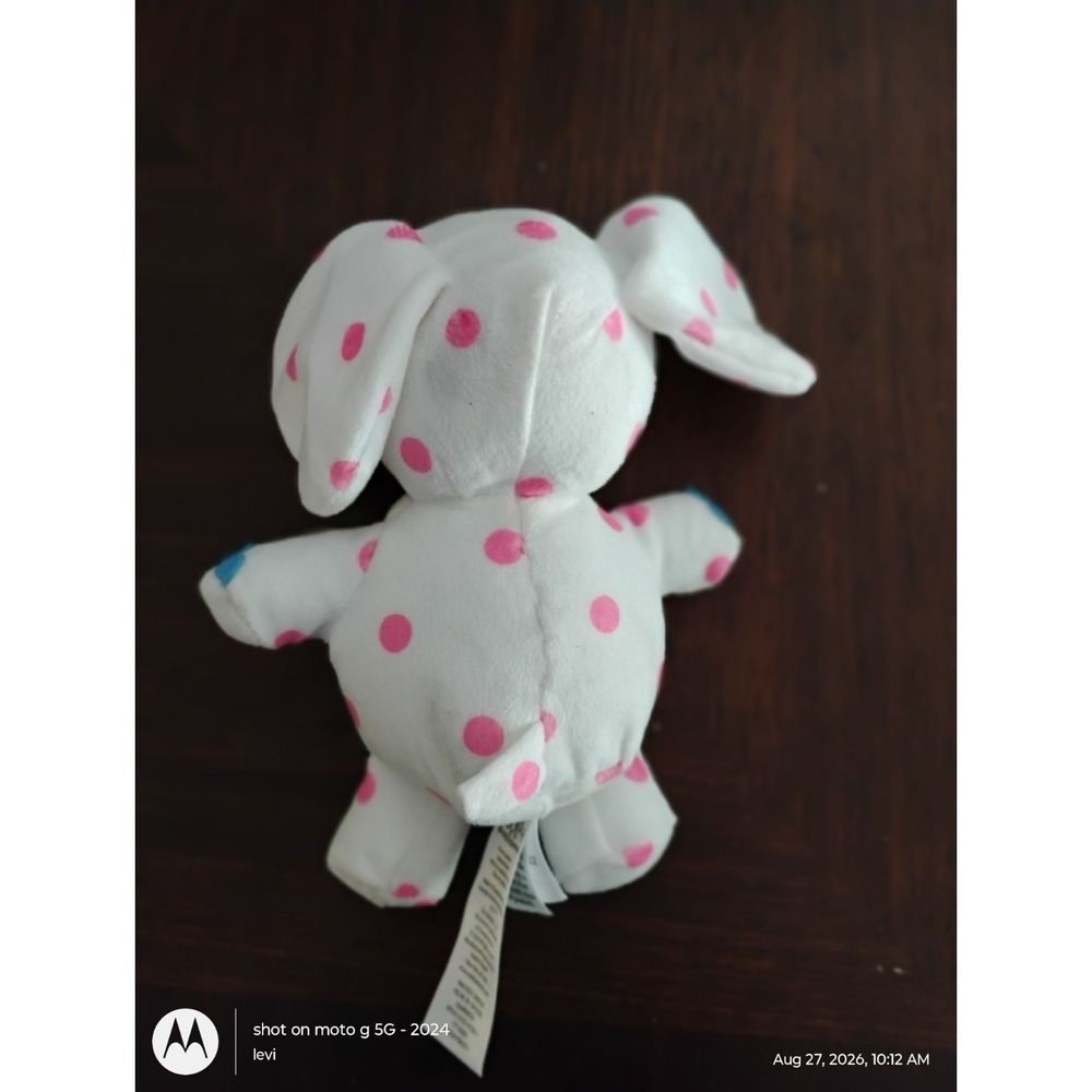 Rudolph the Red Nosed Reindeer Misfit Toy Elephant Pink Spotted Plush Toy 2024 - Picture 2 of 3
